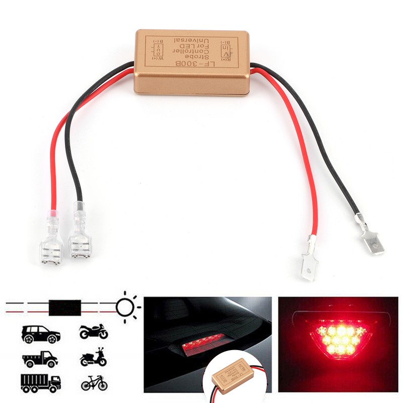 LED Headlight Strobe Controller Flasher Module H1 H3 Signal Light