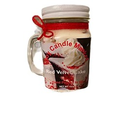 Soy Scented Candles | Handmade & Highly Aromatic Candles Burns Upto 85 Hours in Glass Jar - Perfect for Home Decor, Wedding, Birthday, Dinner (Red Velvet, 16 oz)