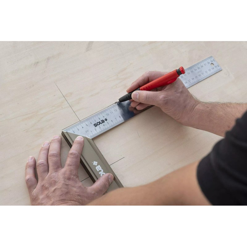 SOLA TLM2 Deep Hole Marker Construction Pencil with Built-In Sharpener,