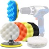 6 Inch Car Polishing & Buffing Sponge Pads Kit Wool
