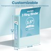 SUNEE 3 Ring Binder 1.5 Inch 2 Pack, Clear View