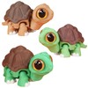 3 Pieces Mini Turtle Fridge Magnets with Articulated Movable Joints