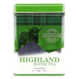 Edinburg Tea & Coffee Loose Leaf Reusable Tin Present Housewarming Gift 4.40 Oz (Scottish Highland Cow)