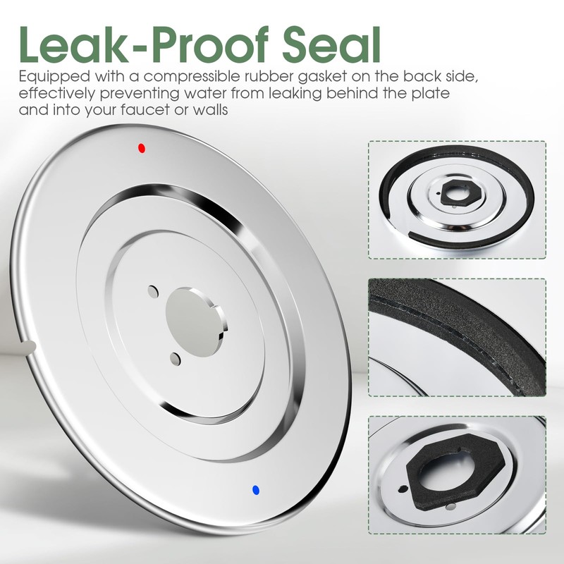 Chateau Shower Escutcheon Plate Replacement for 16090,Shower Trim Kit Replacement