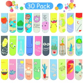 Pack of 30 Magnetic Bookmarks, Magnetic Bookmarks, Reading Minis, Magnetic Bookmarks, Magnetic Bookmarks, Magnetic Markings, Magnetic Optical Bookmarks (Pattern)
