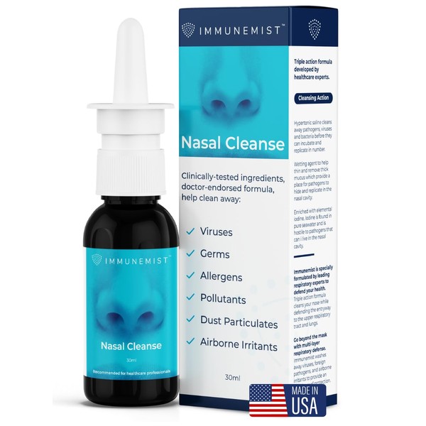 ImmuneMist Nasal Cleanse - Doctor Recommended Anti Viral Nasal Iodine