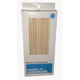 eco+ 100 Pairs Single Use Bamboo Chopsticks Chinese Food Wooden Disposable Skewer Eco