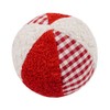 Efie Rattle Ball Small, White/Red, Made in Germany