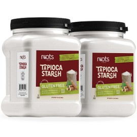 Roots Circle All Natural Tapioca Starch | Non GMO & Gluten-Free Flour with No Preservatives | Kosher for Passover | Thickener for Soups, Gravies & Sauces | 2 Pack (34oz)