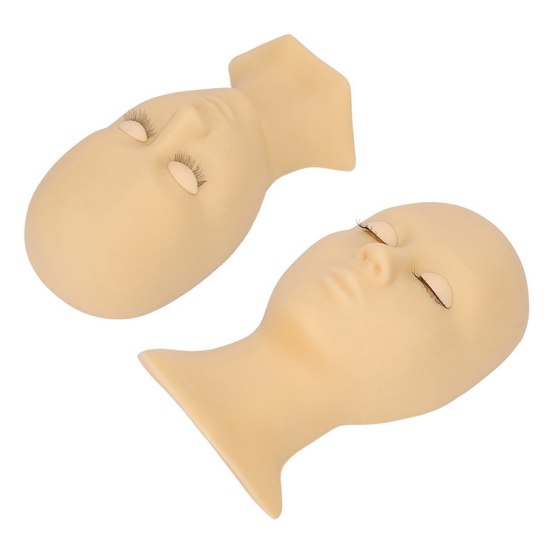 Eyelash Mannequin Head High Simulation Elastic Washable Soft Silicone Makeup