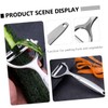 Mobestech 2Pcs Y Shape Stainless Steel Fruit Vegetable Peeler Ergonomic
