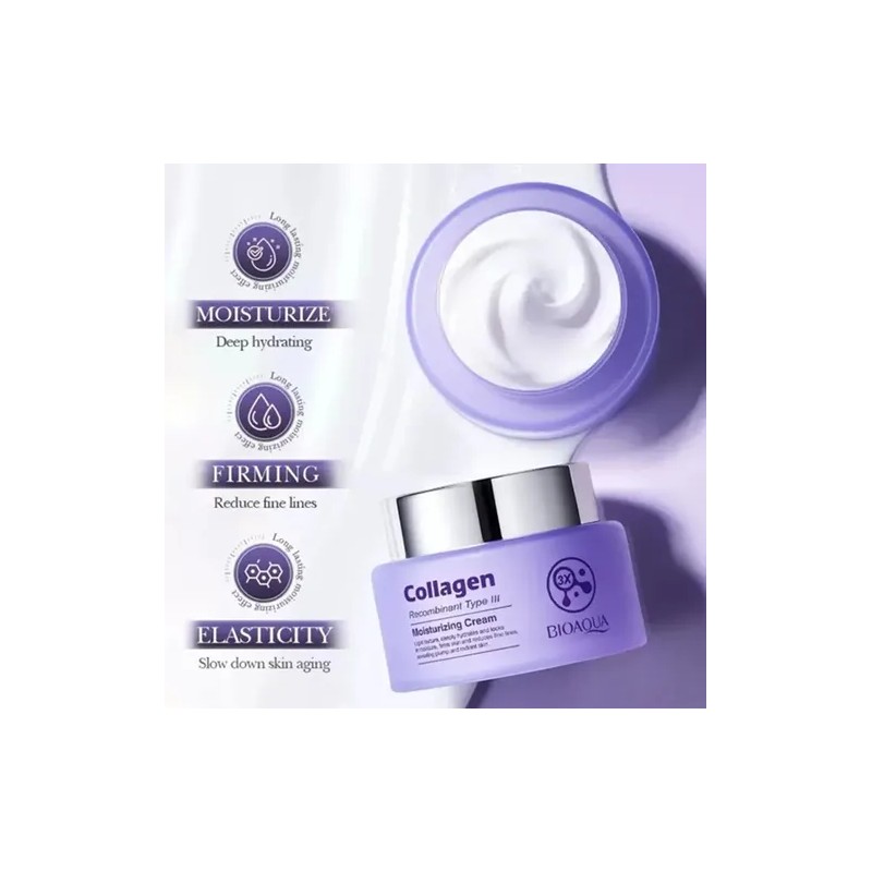 Bioaqua Crema Facial De Colágeno Recombinante Antiarrugas