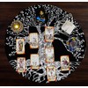 Indian Consigners Spiritual Tablecloth – White Tree of Life Cotton