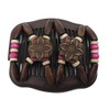 LOVEF 4 Pcs Wood Double Combs Magic Hair Clips Women