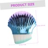 IWOWHERO 2pcs Dense Foundation Nail Dust Brushes with Ergonomic Shell