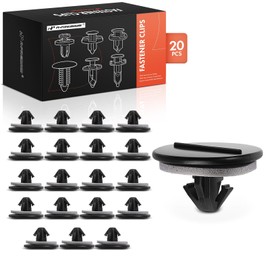 A-Premium 20PCS Nylon Front Fender Retainer Clips with Sealer Compatible with Toyota Camry, RAV4, Corolla, Prius, Highlander, 4Runner & Lexus RX350, RX350L, RX450h, RX450hL, ES250 - For 9mm Hole