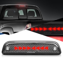 Auto Dynasty Triangle LED 3rd Third Brake Light Compatible with 1995-2016 Toyota Tacoma All, Rear Center Cab Cargo Lamp High Mount Stop light, Black Housing