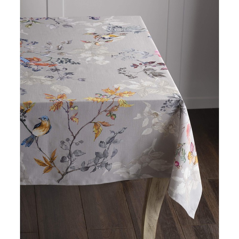 Maison d' Hermine Equinoxe - Grey 100% Cotton Tablecloth for