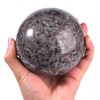 MOGEMT Large Yooperlite Sphere Natural Yooperlite Stone Healing Crystal Ball