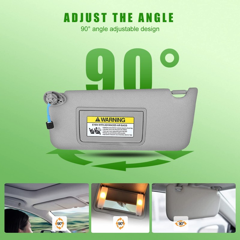 Left Driver Side Sun Visor for Honda Accord 2008 2009