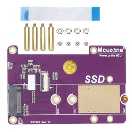 SSD Expansion Board for RPi 5 Support PCIE X1 and Gen3 PCIE to M.2 NVME SSD Expansion Board for 2280 SSD