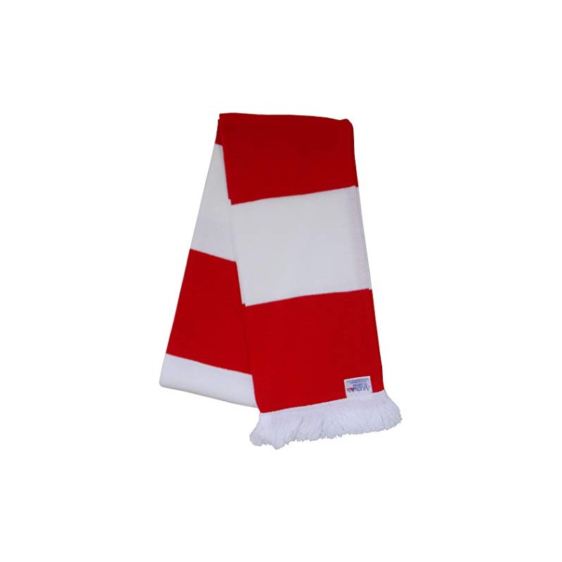 Arsenal Fans Red and White Traditional Bar Scarf