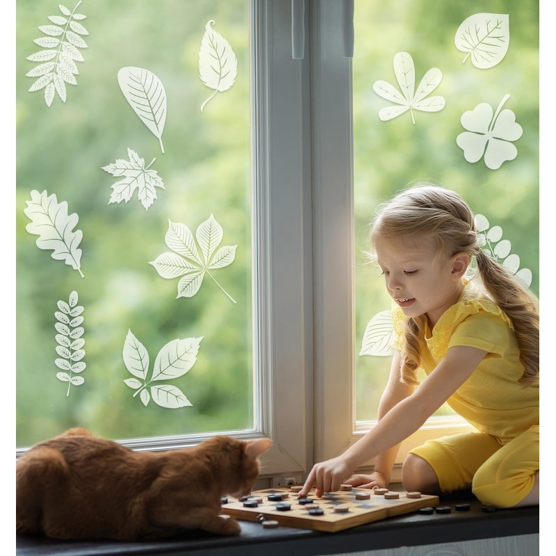 Window Stickers to Deter Birds, 26 Pcs Bird Stickers for