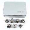 Paladin Roleplaying Silver Metal DND Dice - Full Polyhedral Set