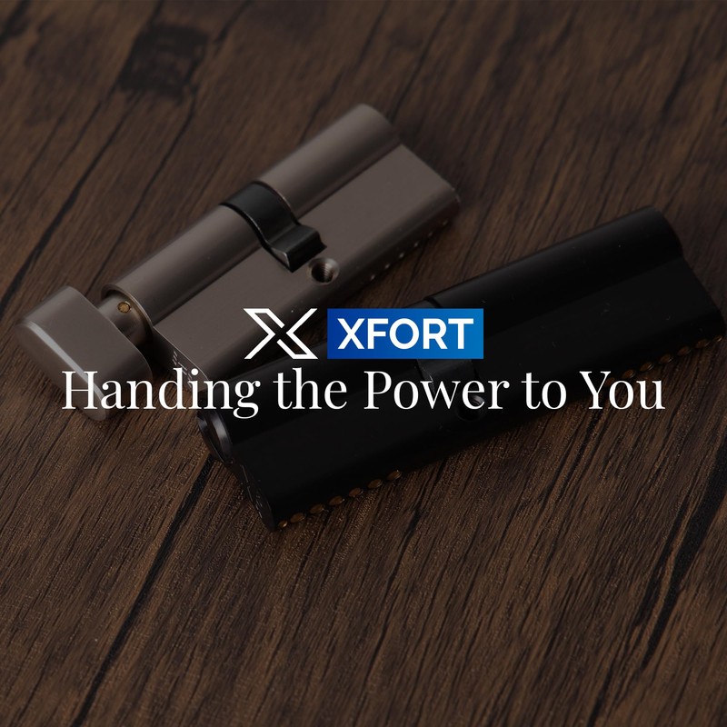 XFORT Matt Black Euro Cylinder Lock 45/45 (90mm), Door Barrel