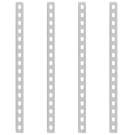 GBGS 4 Pcs 16" Flat Straight Brace Brackets,Stainless Steel Slotted Slightly Adjustable Mending Plates