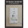 DATA COMM Electronics 48-0204-WH High-Speed Décor Duplex Receptacles Electrical Wall