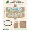 ALL4JIG 2000 Pieces Rotating Puzzle Board with 6 Drawers and