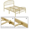 Yaheetech Full Bed Frames Metal Platform Bed with Victorian Style