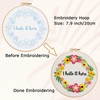 Nuberlic Floral Embroidery Kit for Beginners Cross Stitch Kits- Complete