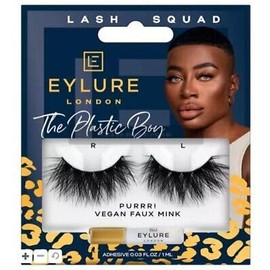 Eylure LASH SQUAD THE PLASTIC BOY- PURRR! VEGAN FAUX MINK False Eyelashes. Unisex