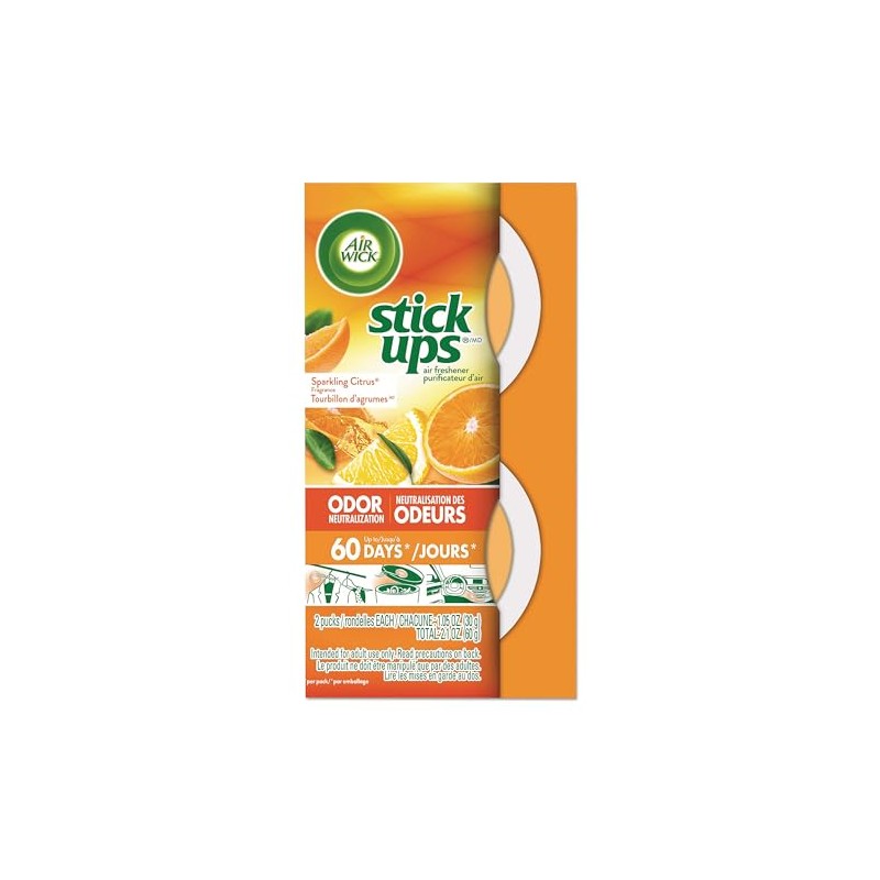 Air Wick Stick Ups Air Freshener, Sparkling Citrus, 2ct