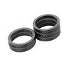 A ABSOPRO 5pcs Headset Spacer Matte Black Fit 1 1/8