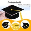 Graduation Decorations Class of 2025 Black Grad Banner Glitter Pre-strung