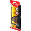 Maped Black'Peps Lápiz de Grafito, Triangular, Mina Resistente, Gris, caja