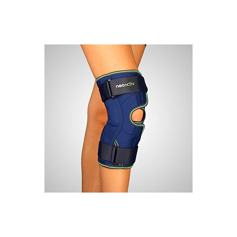 Emo Stabilising Knee Brace Open with Polycentric Joint - Blue