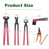 lukar 12PCS Farrier Tools Kit Includes Horse Hoof Nipper, Horseshoe