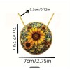 Unbranded Sunflower Window Hanging Sun Catcher for Wall Gardening Home