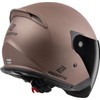 Bogotto H586 BT Solid Bluetooth Jet Helmet, Matte Brown, M