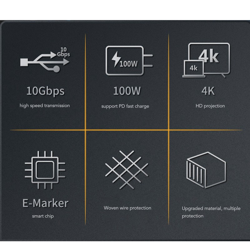 USB C to USB C 3.1 Gen 2 Cable 100W