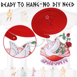 Greek Mythology Hanging Swirls Decor, 30pcs Olympian Gods Hanging Swirls, Greek Mythology Party Decorations, Fit for Olympians Birthday, Percy Jackson Party, Camp Half Blood Birthday (Pre-Assembled)