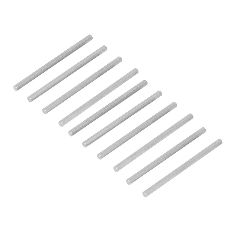 10Pcs Long Rod Nut Hex Coupling Straight Bar Stainless Steel