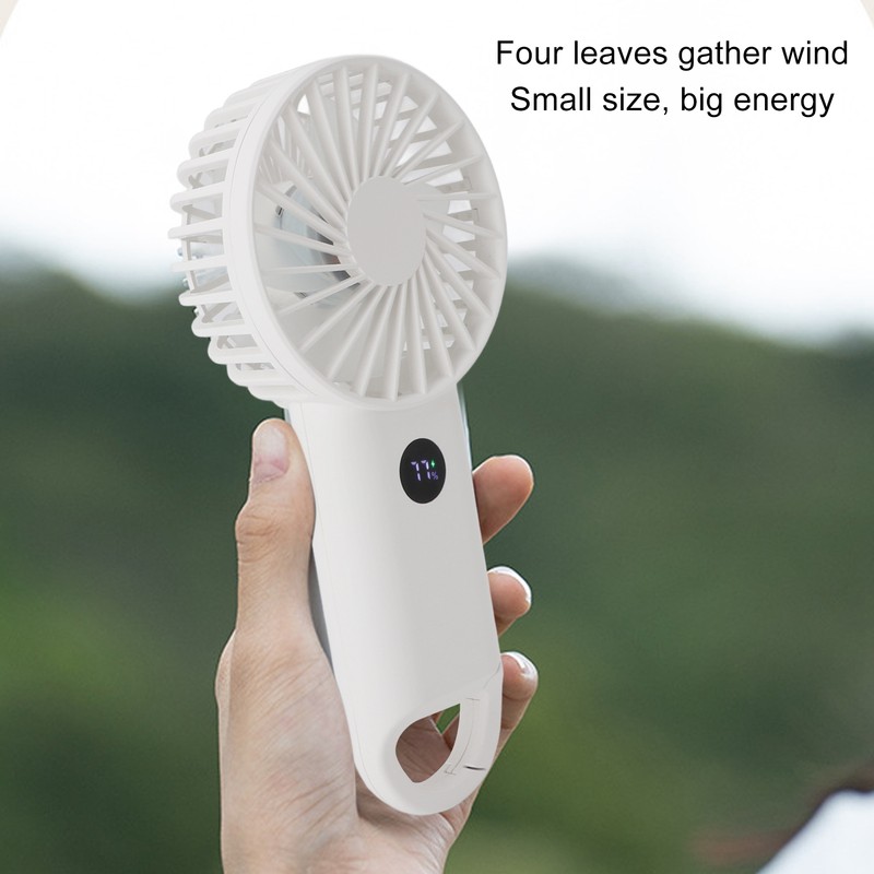 Handheld Fan Multifunction 100 Levels Stepless Speed Intelligent Digital Display