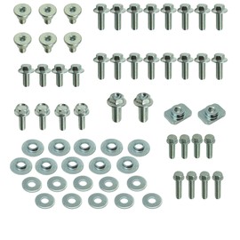 62pc Specbolt YZ YZF WR Body Bolt KIT for Yamaha Plastics, Seat, Fenders, Fork Guards Radiator shrouds bodywork YZ YZ-F WR YZ60 YZ80 YZ85 YZ125 YZ250 YF250F YZ400F YZ426F YZ450F YZF250 YZF450
