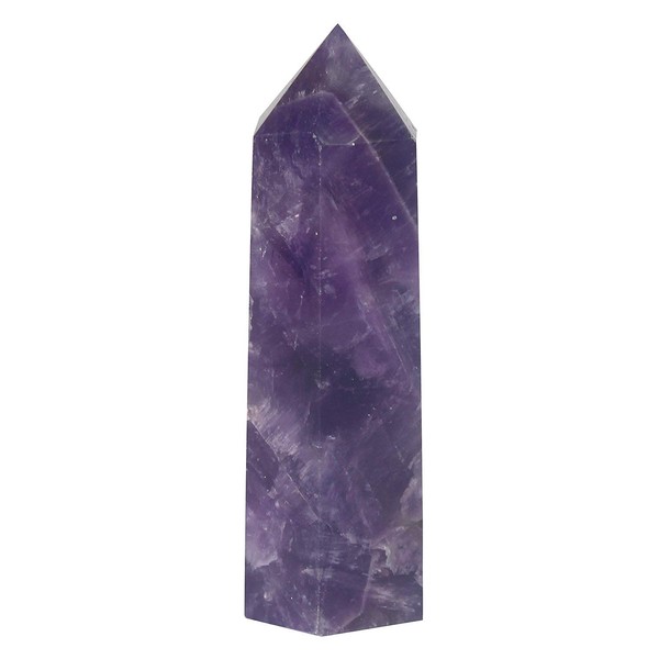 WholesaleGemShop Healing Crystal Wands | 2" Amethyst Crystal| 6 Faceted Reiki Chakra Meditation Therapy
