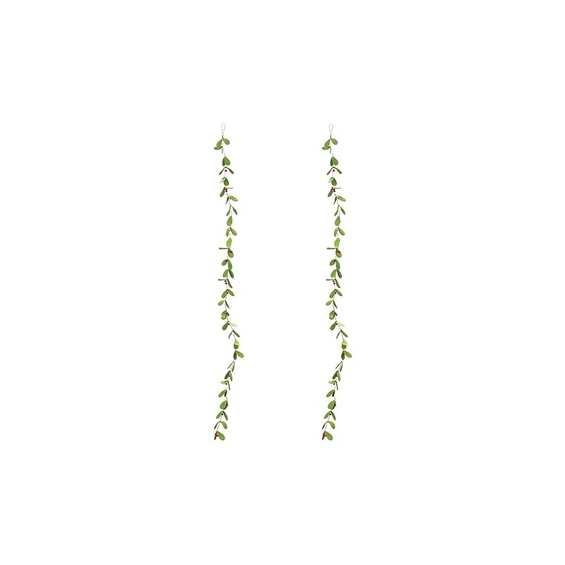 Mistletoe String Christmas Garlands - 5.75' x 3.5" - Unlit